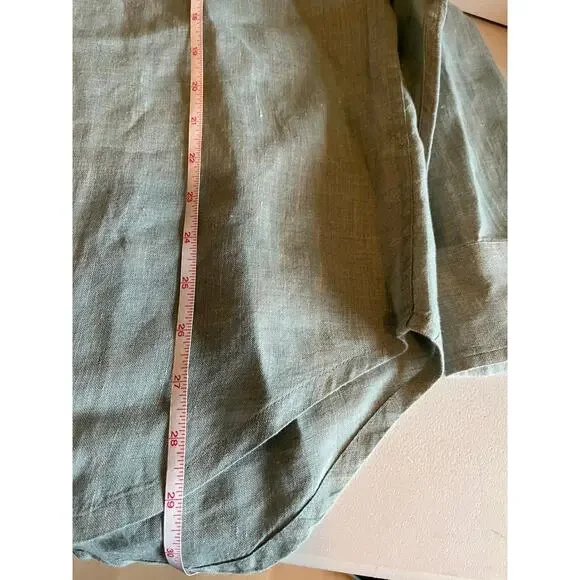 100% Linen Long Sleeve Shirt XL - Picture 6 of 7